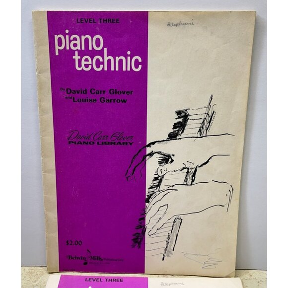 David Carr Glover Piano Library Technic and Repertoire Level 3 Vtg Sheet Music - Picture 2 of 11